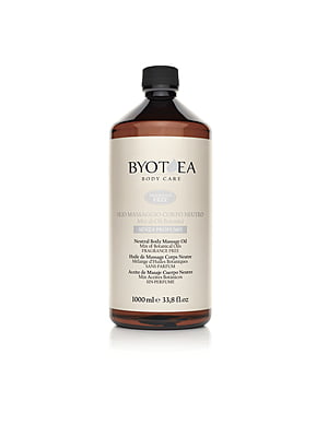 BY00208 Byo Neutral Body Massage Oil Fragrance Free 1000ml