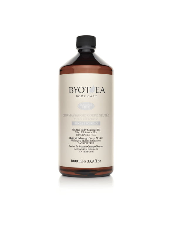 BY00208 Byo Neutral Body Massage Oil Fragrance Free 1000ml